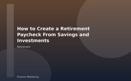 How to Create a Retirement Paycheck From Savings and Investments
