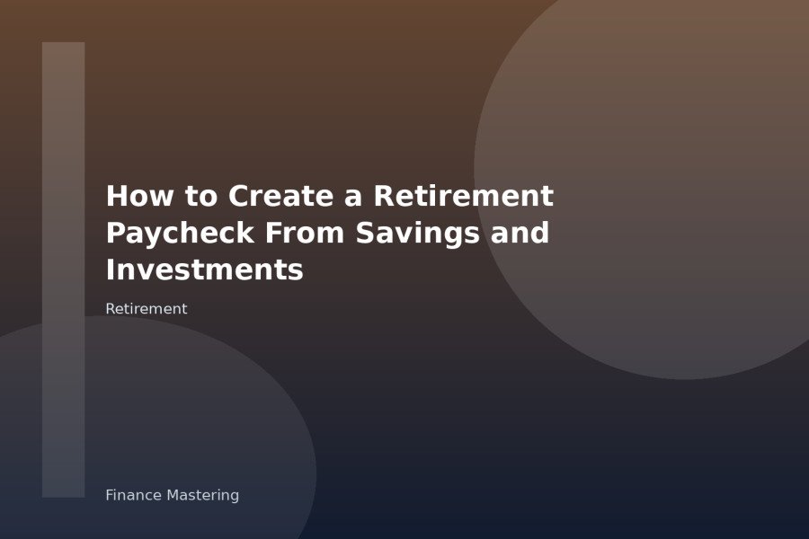 How to Create a Retirement Paycheck From Savings and Investments